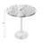 Berroa Genuine Marble Pedestal End Table
