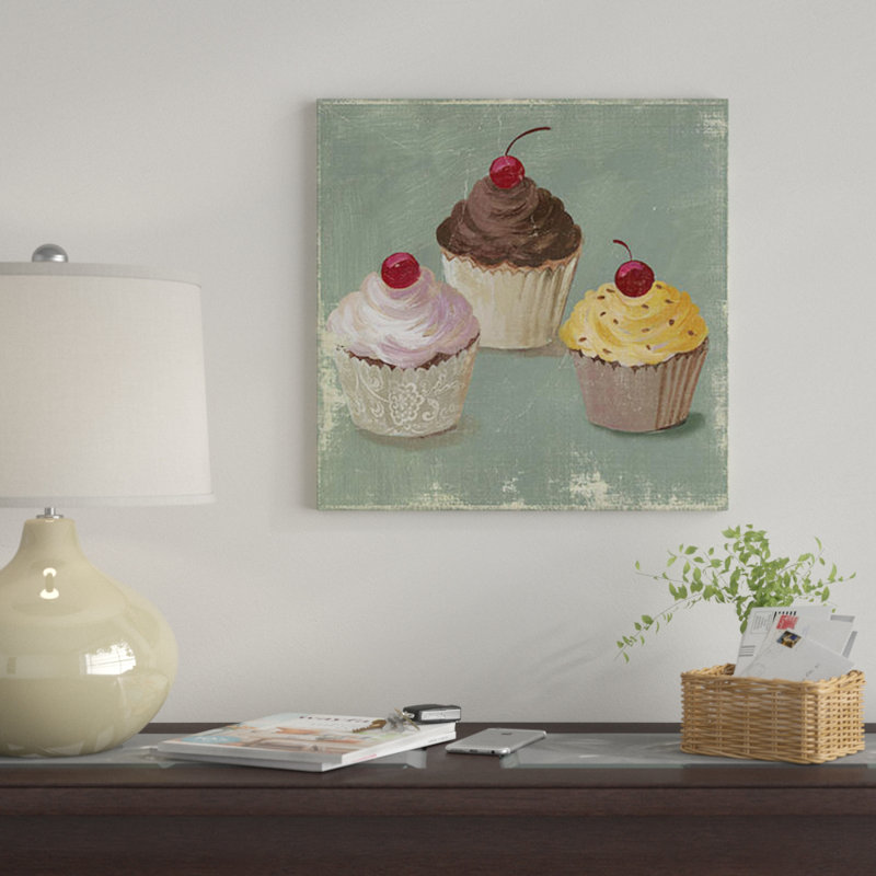 «Cupcakes» par PI Studio - Reproduction giclée sur toile tendue avec châssis, H 12 po x l 12 po x P 0,75 po, Toile tendue
