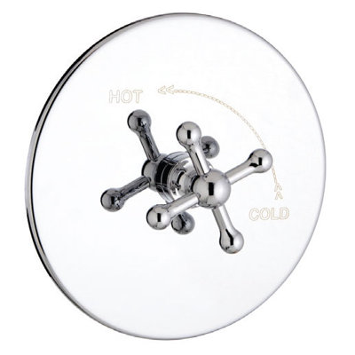 Round Pressure Balance Shower Complete with Valve