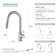 KIBI Circular Pull Down Kitchen Faucet