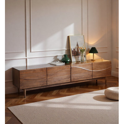Nordic Solid Wood Multi-Functional TV Stand