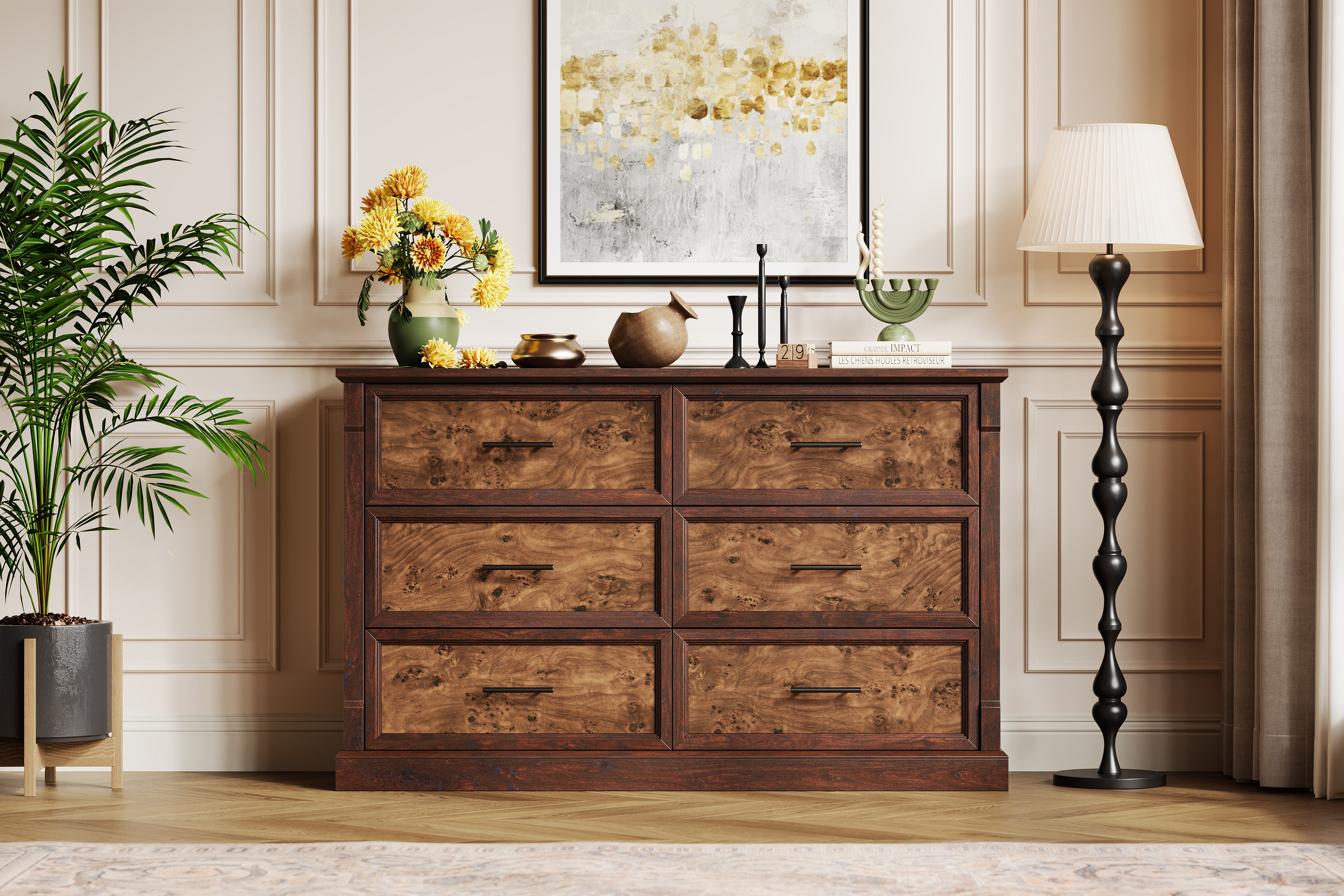 Winston Porter 6 Drawer Dresser for Bedroom - Wayfair Canada