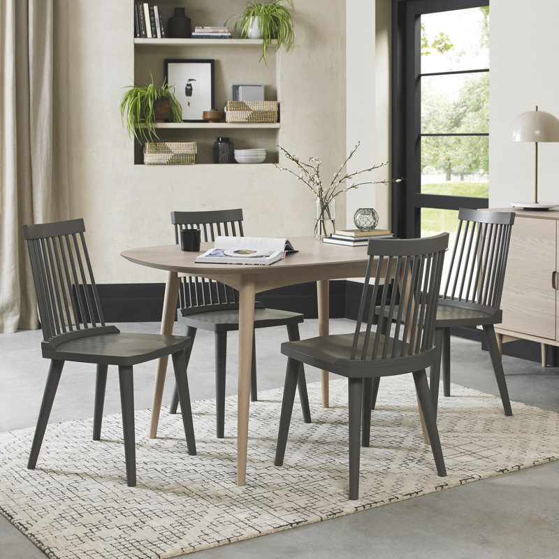 Sievers Solid Wood Base Dining Table, H77 x L129 x W85cm