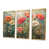 Toile avec cadre flottant or