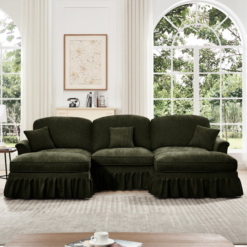 Upholstered 29.49 " Chenille Sectional