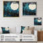 Lune bleue minimalisme IV sur toile-686225955-686225964