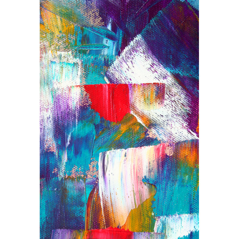Abstract Painting - Wrapped Canvas Print, 122cm H x 81cm W x 3.8cm D