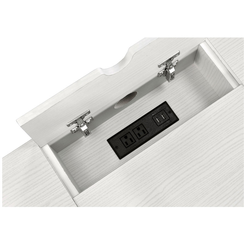 Bureau d'écriture Verster, Blanc/Noir