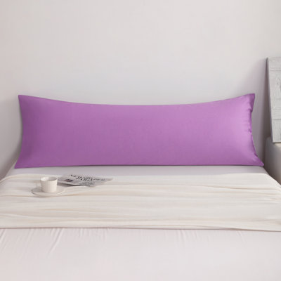 Housse de coussin 100% coton doux et respirant, housse pour coussin de fermeture à enveloppe, 20 po x 54 po, paquet de 1