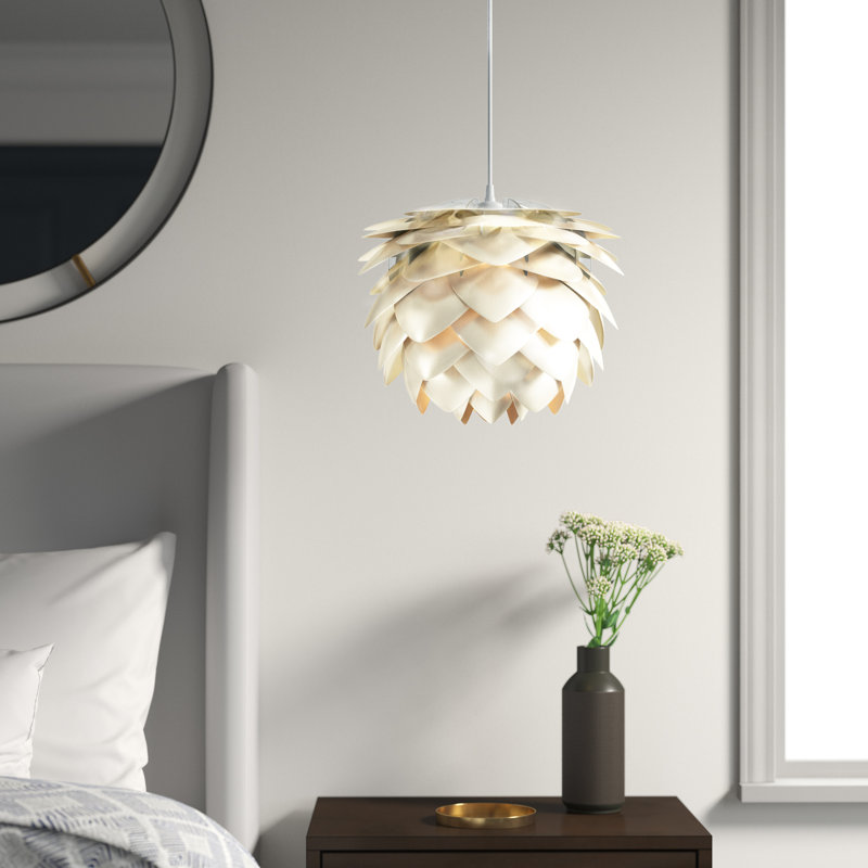 Beland 1 - Light Unique/Statement Pendant, Black, 10.6" H x 13.4" W x 13.4" D