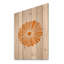 Minimal Orange Radiant Sun I - impression moderne sur bois de pin naturel-58681011
