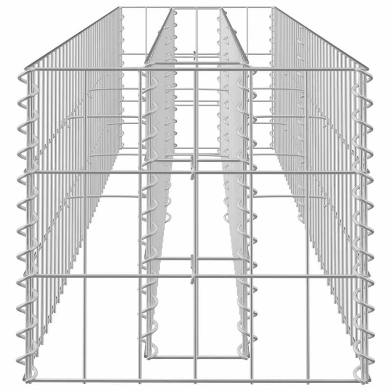 Jardinière surélevée Gabion, H 11,8 po x l 70,9 po x P 11,8 po