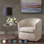 Fauteuil d'appoint rembourré en tissu massif-440385543