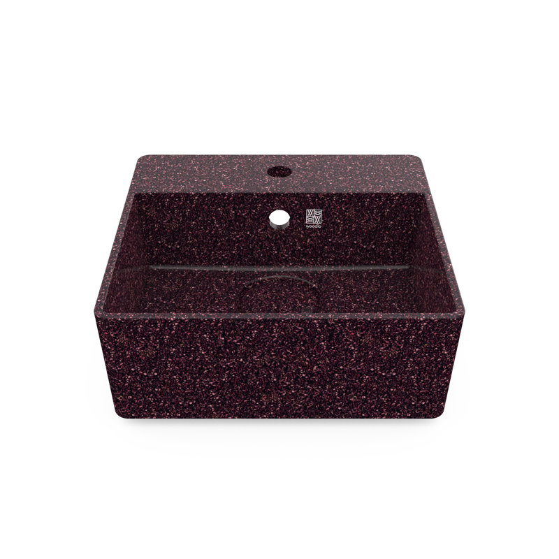 Cube40 15.75'' L Bathroom Sink, Berry