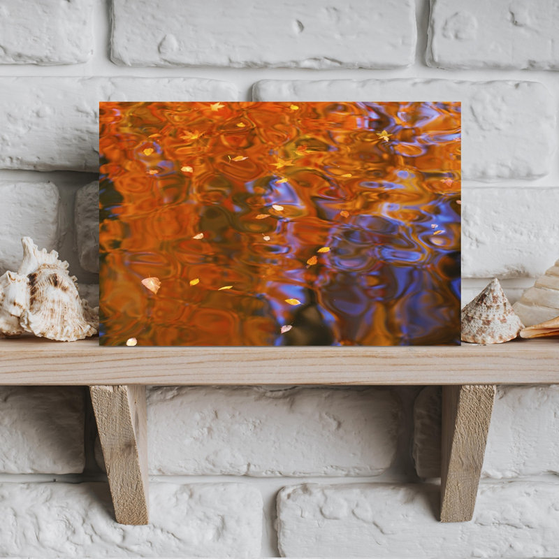 Rippled pattern on water surface Sacramento California USA 1 Piece Wrapped Canvas Wall Art, 45.72 cm H x 30.48 cm W