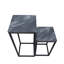 Scottdale Nesting Side Table For Living Room, Metal Plant Stand with MDF Top, Nest of End Table