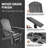 Hdpe 3-Position Adjustable Adirondack Glider Chair Set Of 2, Hdpe Adirondack Chairs Set Of 2, Plastic Outdoor Chairs- Looks Exactly Like Real Wood-971957766