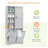 Freestanding Bathroom Storage Cabinet - Tilt-Out Hamper With Doors, Drawers & Adjustable Shelves-1121732081