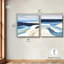 Sandy Horizon Diptych Canvas Print Livingroom Wall Art Set by Art Remedy, White Frame, 24 x 24-99159277-99159268