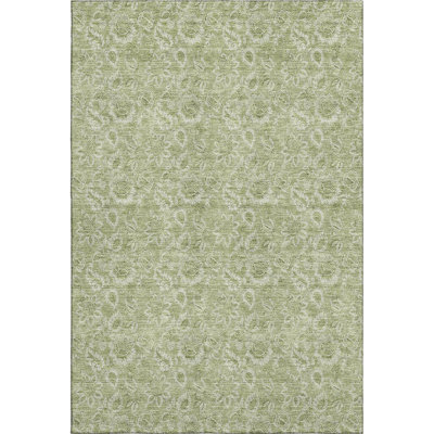 Premium Machine Washable Prisco Aloe Rug