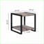 Ensemble de 3 tables basses rustiques brun et noir pour le salon, amplement de rangement et amp; Peu encombrant