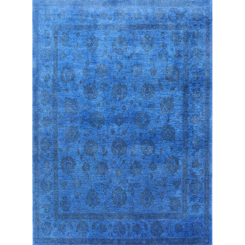 Tapis oriental bleu Rüdiger, Carré 7 pi