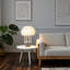 17" H Feather Crystal Table Lamp With Led Bulbs-791667979