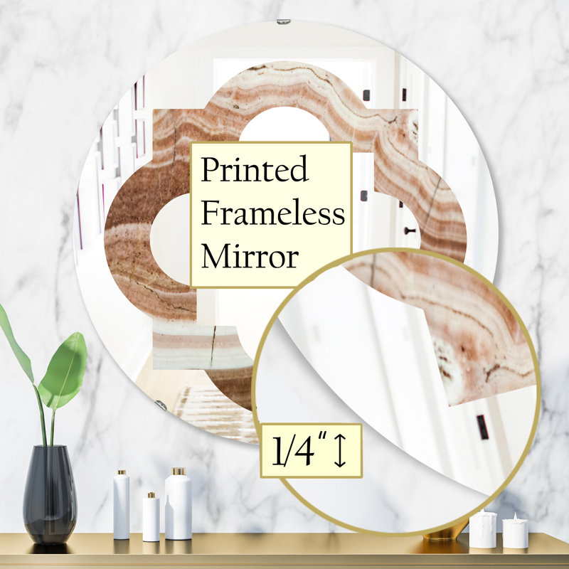Miroir mural Crystals Minerals and Stones, H 31,5 po x l po