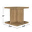 Ensemble 2 pièces table basse et table de bout en bois de manguier