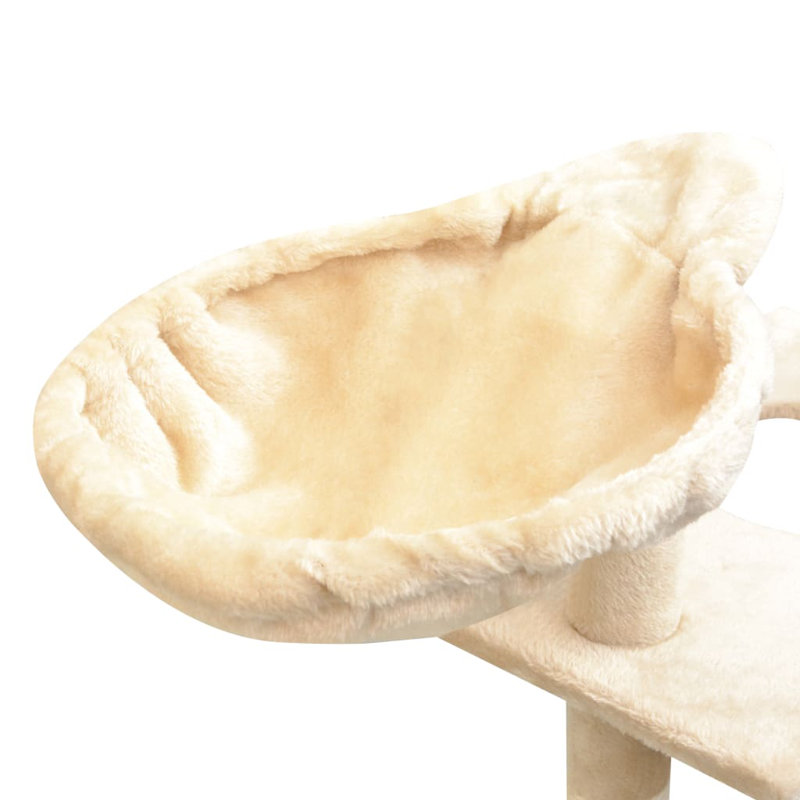 Amerina Cat Tree, Beige, 97  cm x 40 cm x 150 cm