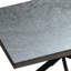 Table de salle à manger rectangulaire moderne avec 4 chaises, gris et noir Modern