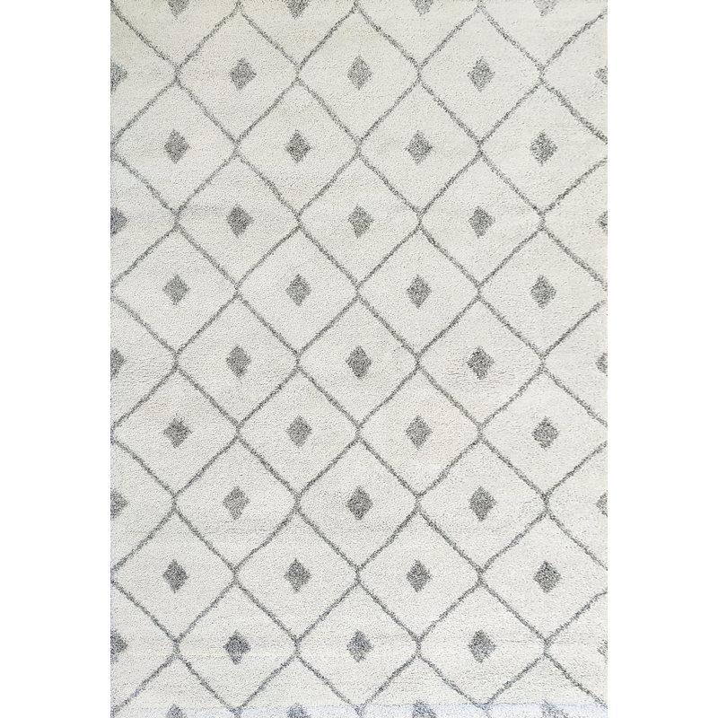 MEHARI 7,10 x 10,10 23275-6252 Ivoire / gris, Rectangle 7 pi 10 po x 10 pi 10 po