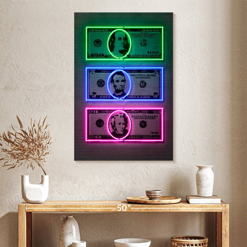 Kerner Dollars, 39" H x 26" W