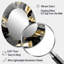 Imminent Bliss Bold Textured Gold and Black III - Miroir mural ovale moderne doré-2108012382