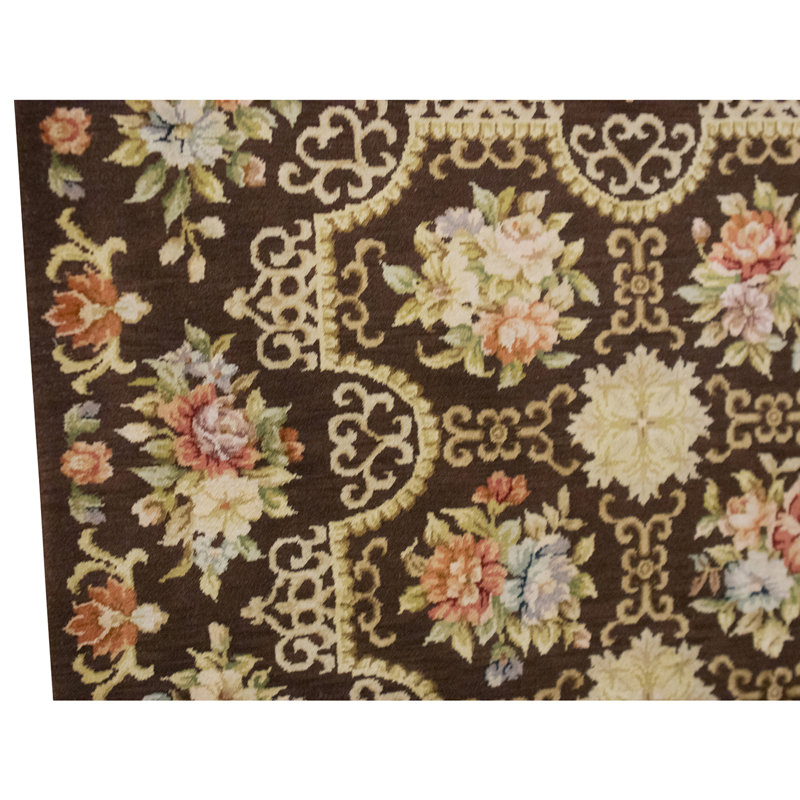 Hand Knotted Area Rug in Black