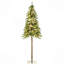 Arbre de Noël de 6 pi avec 6 lumières de Noël colorées, base en acier