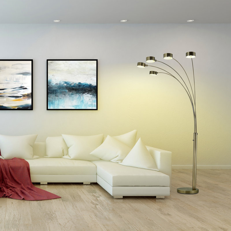 Lampe DEL à 5 arches Artiva Pro avec gradateur, 7 W-3 000 K