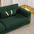 Rhum 85.63'' Velvet Tuxedo Arm Sofa-781853697