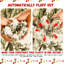 Arbre de Noël illuminé enneigé 6 pi avec 300 lumières UL blanc chaud, 779 pointes en PVC, fil à mémoire dépliable, assemblage facile et support en métal stable - décor des Fêtes enneigé-1579392342