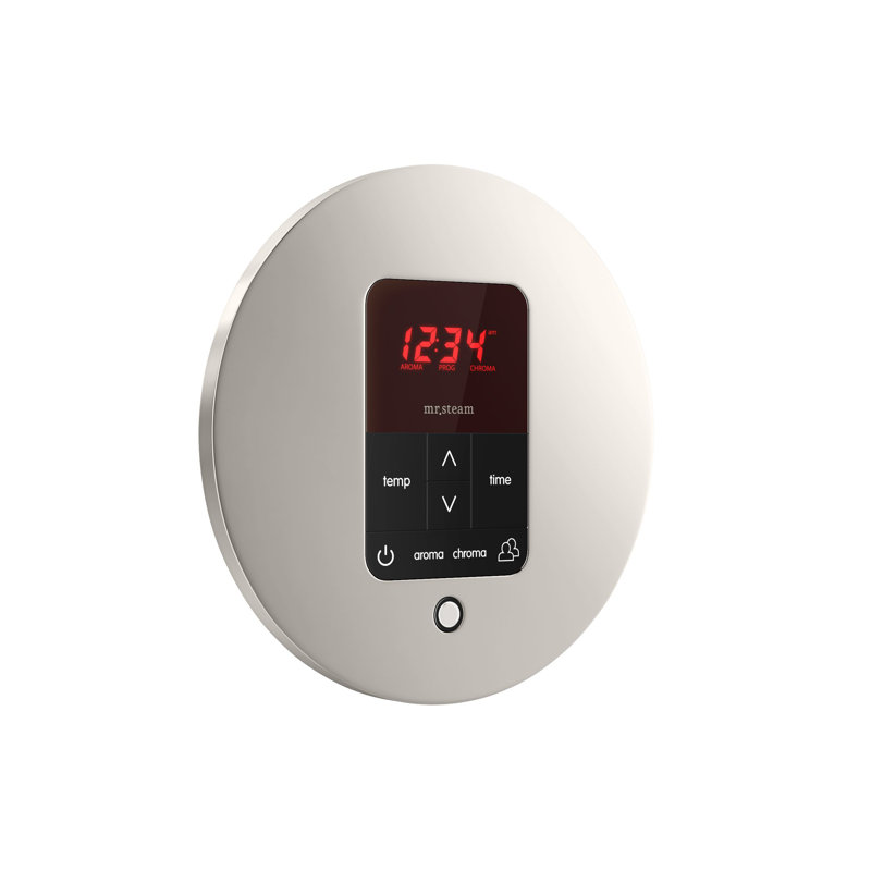 Thermostat et saunacore offre de douche rond itempo plus, Chrome poli