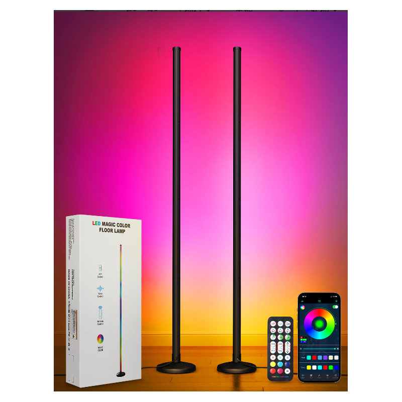145cm Black LED Novelty Floor Lamp