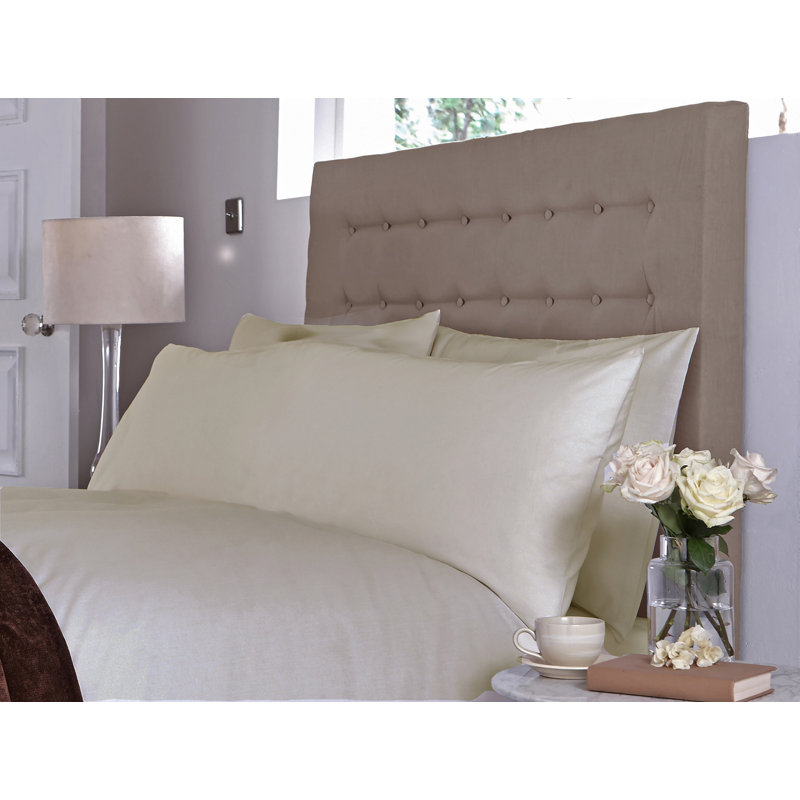 Symple Stuff Percale Pillowcase, 50 x 150 cm, Ivory