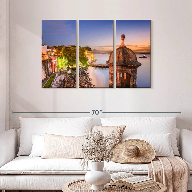 Gillard, bord de mer, ville de San Juan, H 28 po x l 45 po