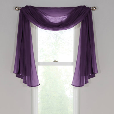 Adolfus Semi Sheer Window Scarf Single Panel