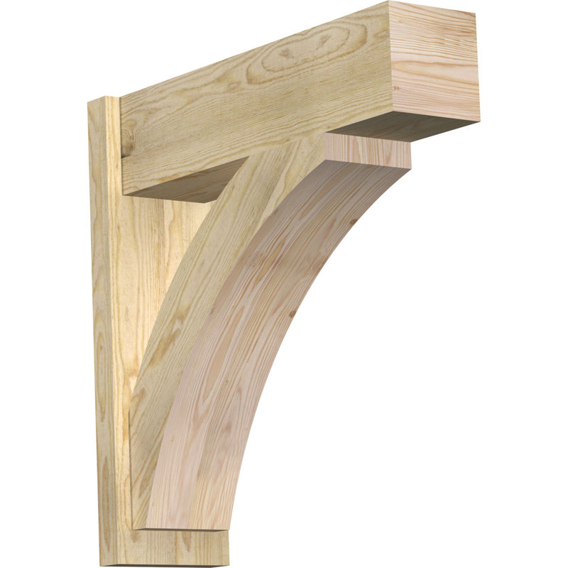 Bloc de bois rustique Thorton, Sapin Douglas de 8 po (sciage brut), P 20 po x H 32 po