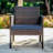 Jacinta 2 - Person Wicker Outdoor Seating Group with Table and Weather Resistant Cushions-451307024