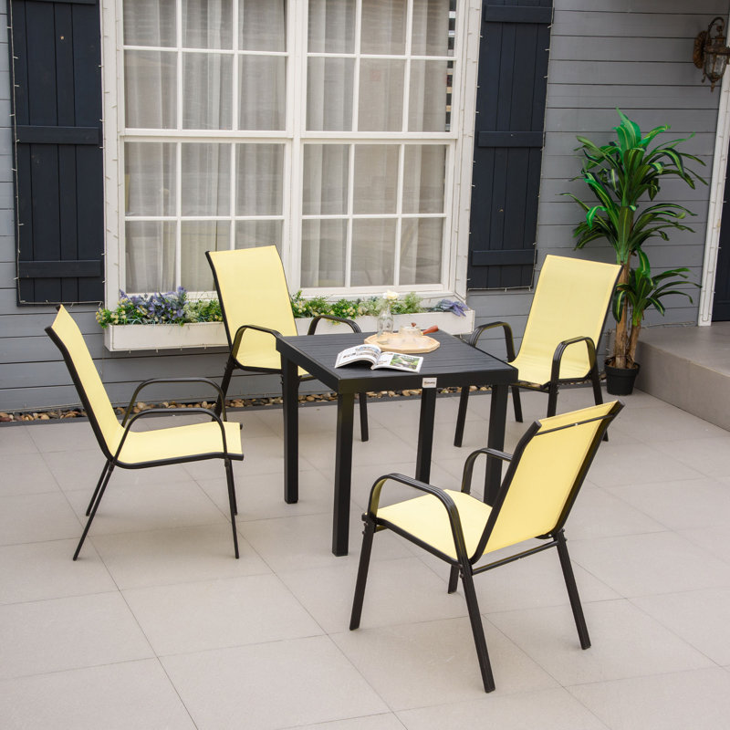 Eries Stacking Patio Dining, Beige