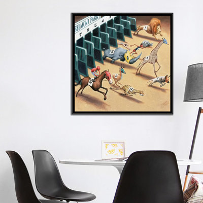 « animal course », reproduction d’art sur toile tendue
