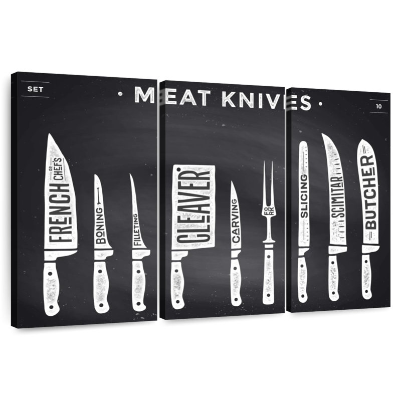 Senne Kitchen Utensils Knife Set, 28" H x 45" W