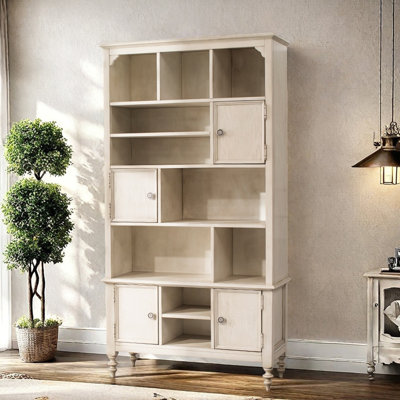 A multi-layered bookcase with a simple design